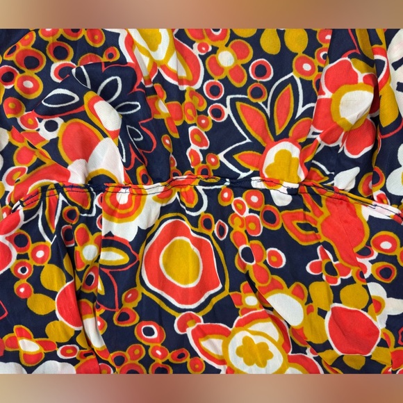 Vintage 1970's Speedo Hawaiian Dress Floral Retro Beach Maxi Dress - Picture 7 of 8